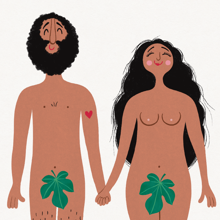 Eva &amp; Adam – sort – plakat billede 4
