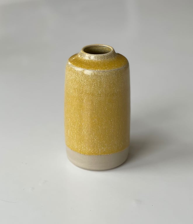 Vase, hørgul - 9 cm