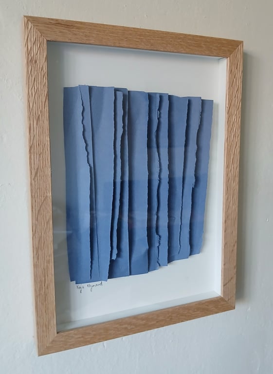 A4 relief papirværk, indrammet  billede 2