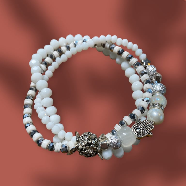 Hvidt Armbånd