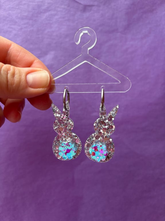 #4 Bunny-bunny i creol (Sølv glimmer/Bubblegum)