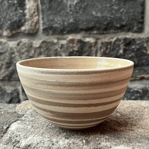 Marmoreret skål, cappuccino  – produktbillede