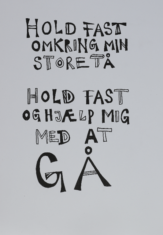 Hold fast omkring min storetå