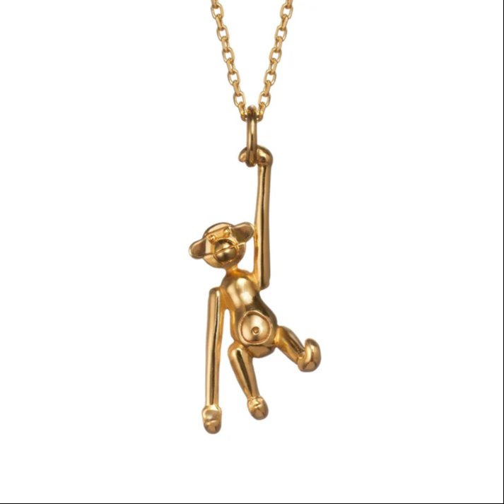 Kay Bojesen - Aben i 18 karat forgyldt sølv