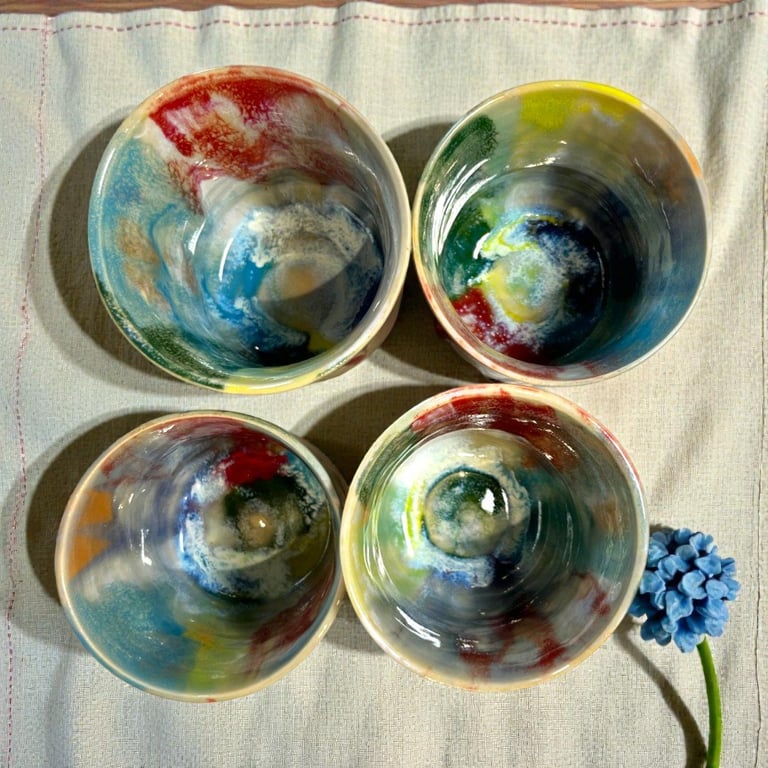 Farvespil – håndlavet keramikkrus billede 2