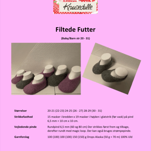 Digital opskrift: Filtede futter til baby/barn  – produktbillede