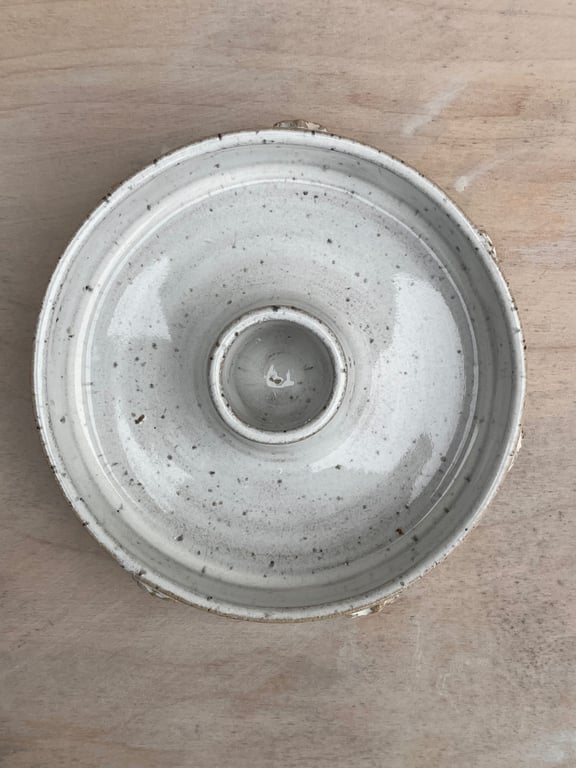 Lysestage med iskrystaller. D: 11 cm billede 3
