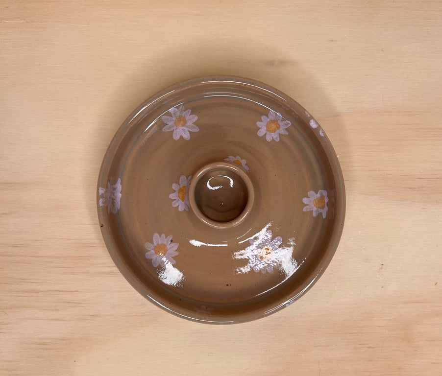 Lysestage m. marguerit billede 3