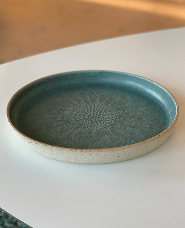 Solsikkefad, matgrønt - ø 26 cm