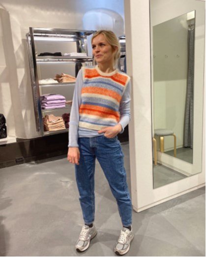 Kit: "Friday slipover" med V hals eller O-hals 