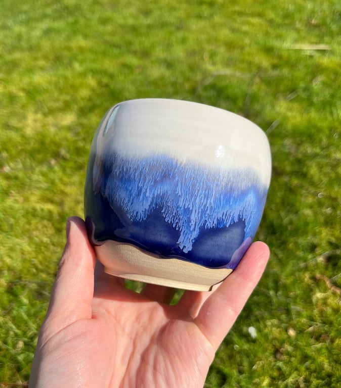 Kridt og kobolt kopper billede 3