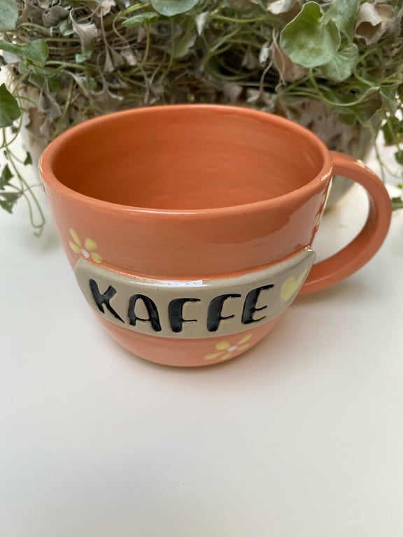 Orange Kaffe-kop billede 2