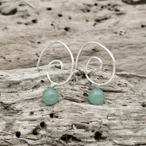 Ørekroge med aventurin. – produktbillede