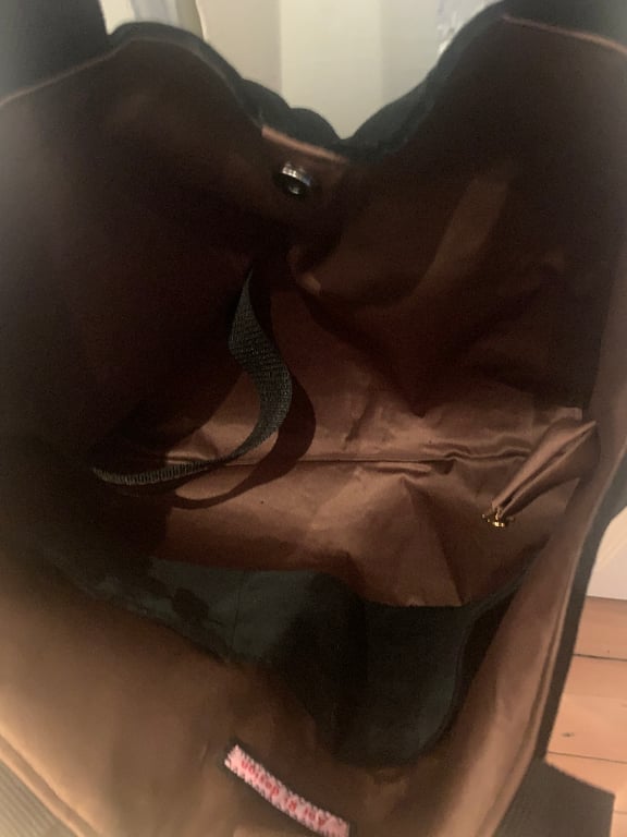Taske i sort velour billede 2