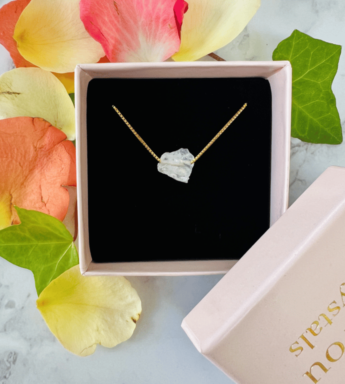 Bjergkrystal- RAW vedhæng