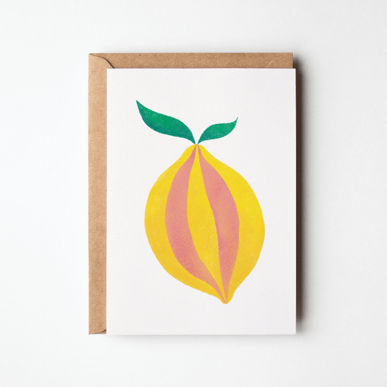 Stribet citron – kort