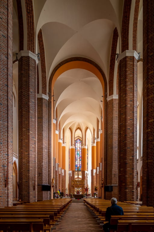 Domkirken i Stettin set indefra