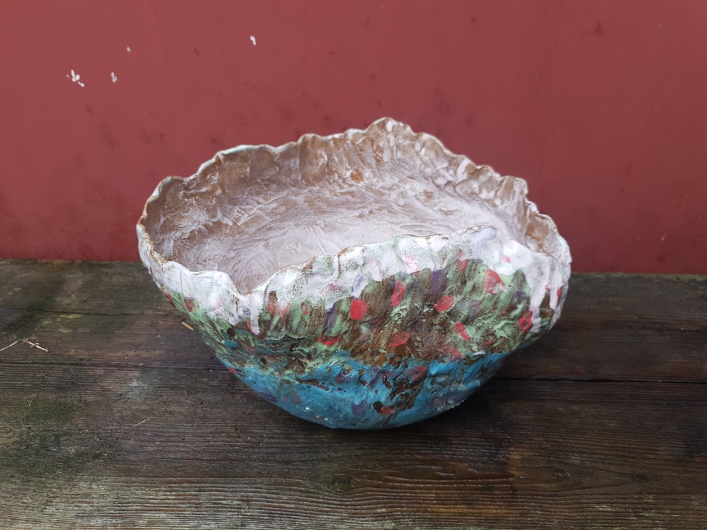 BLOMSTRENDE LIV stor krukke