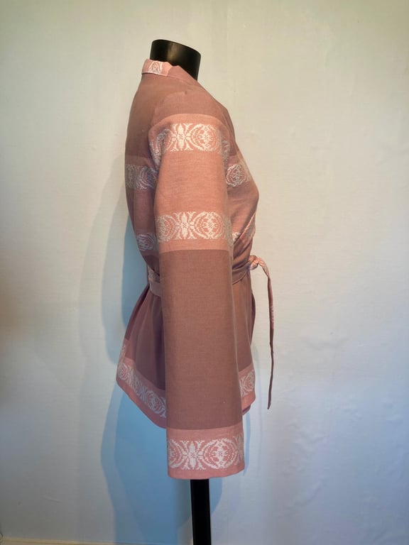 Winnie-bindebluse i støvet rosa billede 2