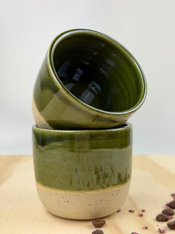Grøn lava kop (2 ens)