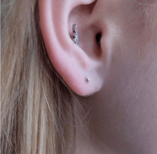Disco stud sølv (5)