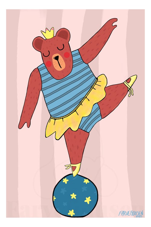 Plakat: Sød Danse Bjørn