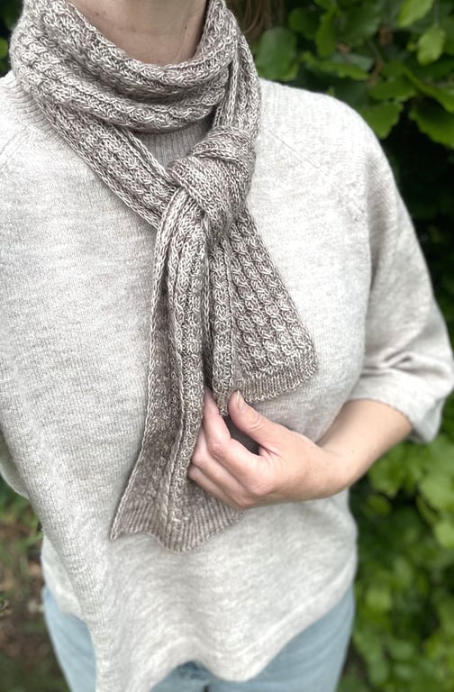 Ibi Scarf strikkeopskrift billede 3