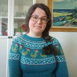 Juledino Sweater - VOKSEN – produktbillede