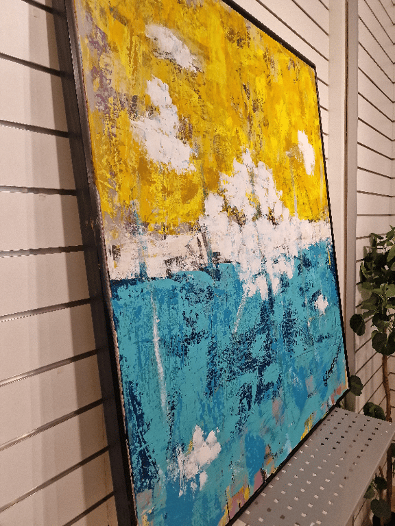 #1241 kunstmaler 100 x 120 cm  SOLD billede 4