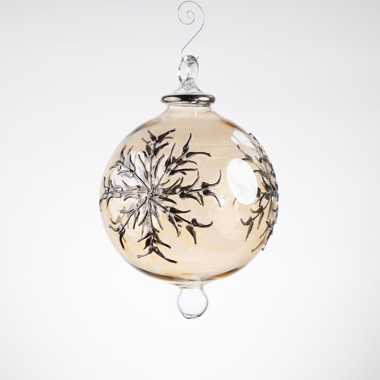 JULEKUGLE DESIGN 1014 DIJON MED HVIDGULD billede 4