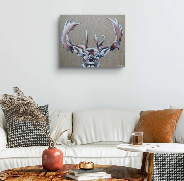 Skovens konge - jeg passer på dig! © 40x50cm  billede 2