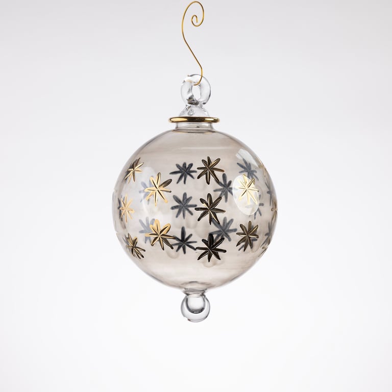 JULEKUGLE DESIGN 1002 COFFEE MED GULD billede 3