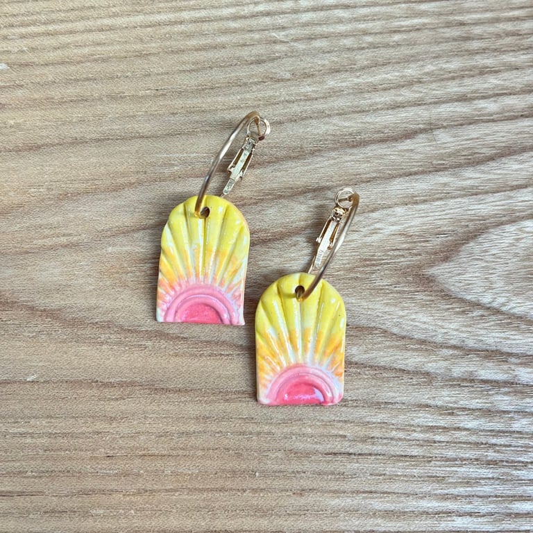 Solnedgangs-øreringe billede 2