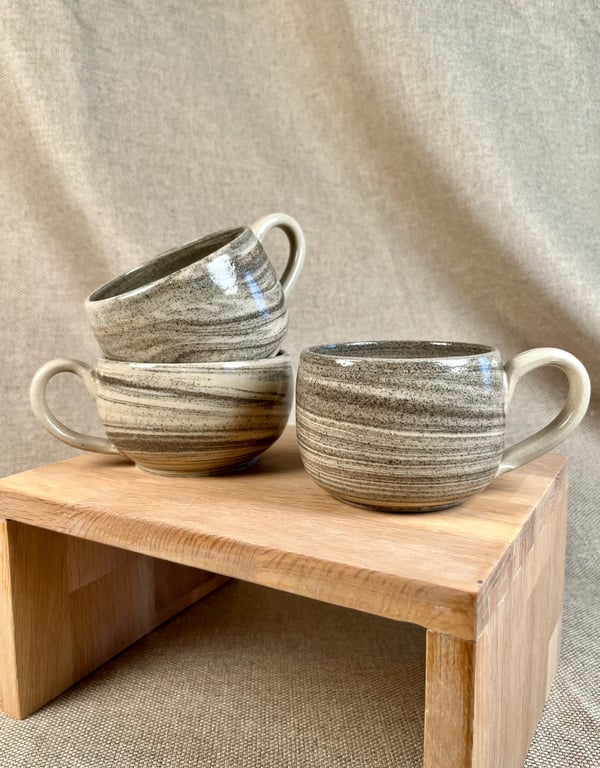 Marmor kopper m. hank (lille) billede 2