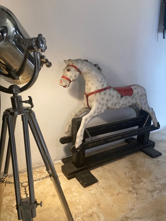 Antik Træ gyngehest (7)