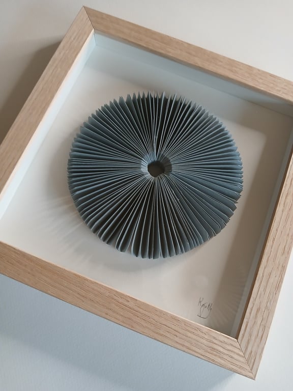 20x20cm, relief, dueblå, indrammet  (3)