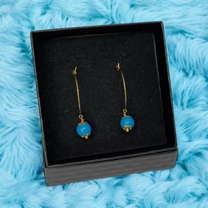 Blå Øreringe – produktbillede