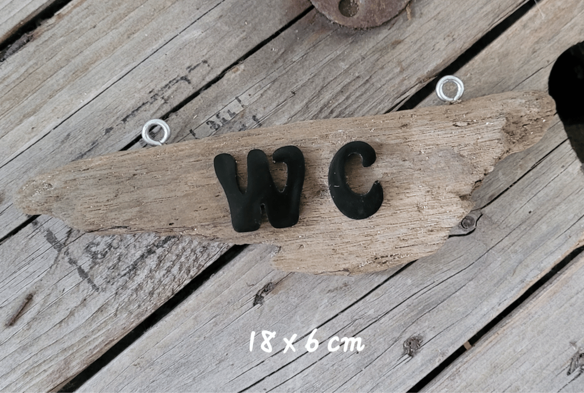 Drivtømmer skilt - WC
