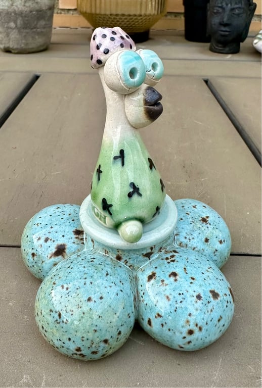 Fugl på blomst billede 2