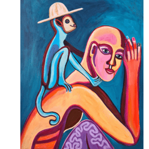 The fool with no hair - 60x80 cm – produktbillede