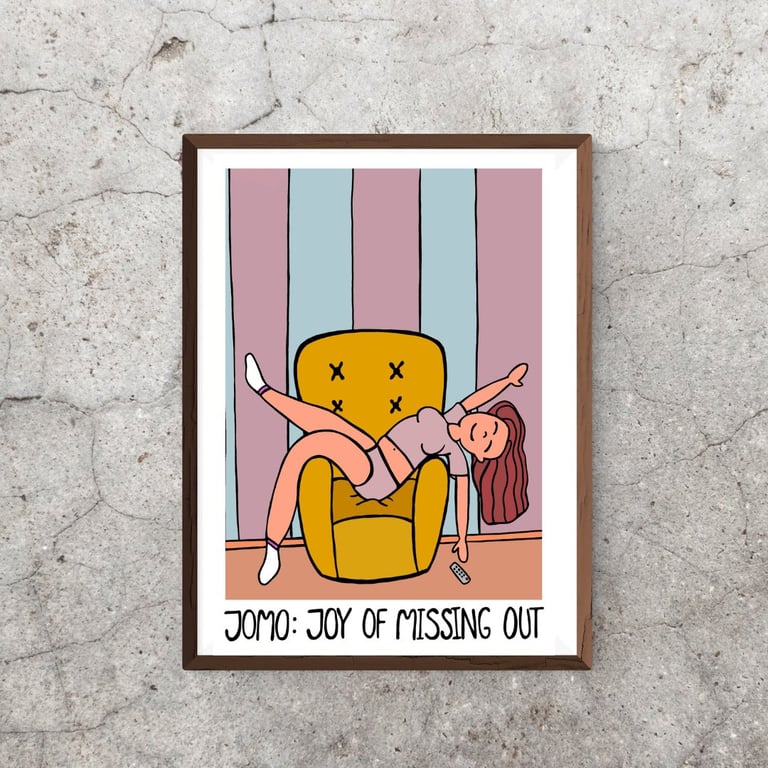 Plakat: JOMO Joyful douche (2)