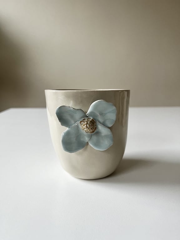 Blå blomsterkop No.10