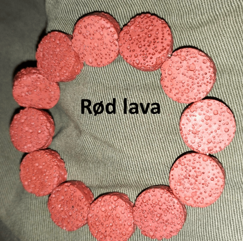 Armbånd med Lavasten billede 3