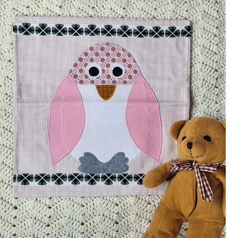 Pingvin pudebetræk - unikt kunsthåndværk