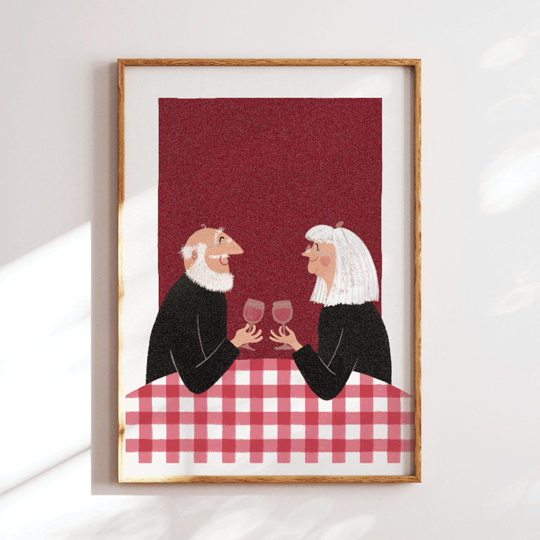 Rødvinsskål – plakat billede 3