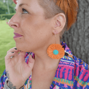 Bella Ørehænger Orange – produktbillede