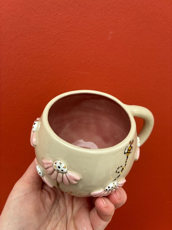 Stor blomsterkop med guld - FORUDBESTILLING billede 2