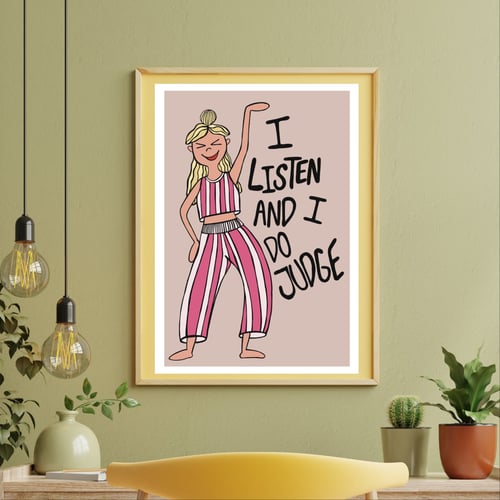 Plakat: I Listen and I do judge (2)