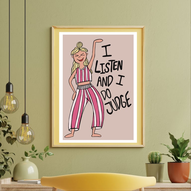 Plakat: I Listen and I do judge billede 2