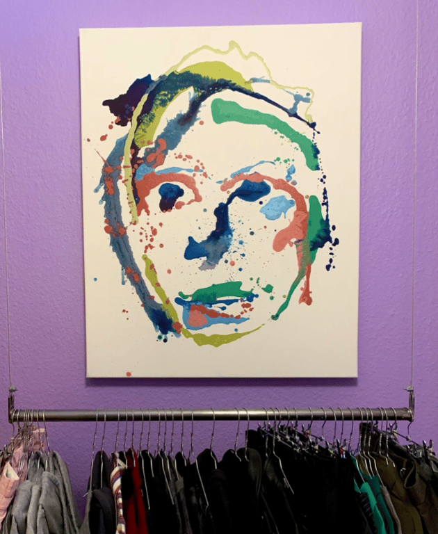 Abstrakt ansigt I billede 2